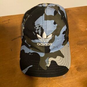 Adidas Blue and Black Camo Cap